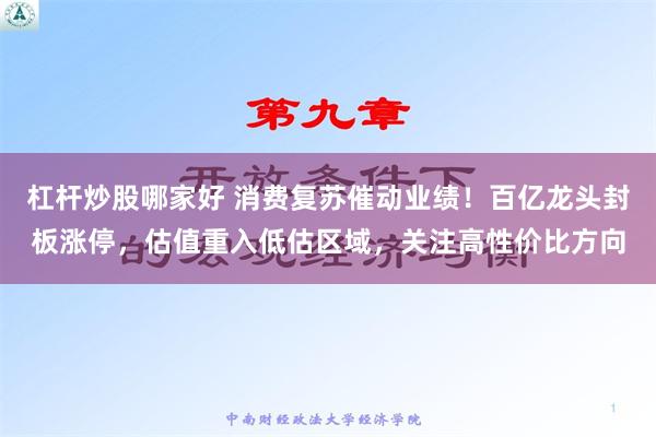 杠杆炒股哪家好 消费复苏催动业绩！百亿龙头封板涨停，估值重入低估区域，关注高性价比方向