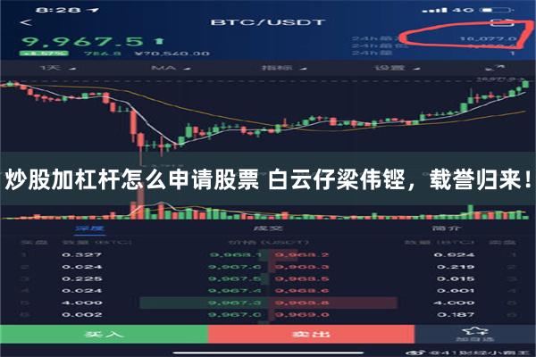 炒股加杠杆怎么申请股票 白云仔梁伟铿，载誉归来！