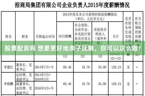 股票配资吗 想要更好地亲子抚触，你可以这么做！