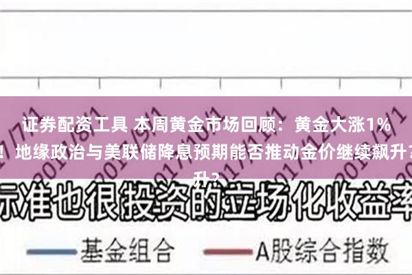 证券配资工具 本周黄金市场回顾：黄金大涨1%！地缘政治与美联储降息预期能否推动金价继续飙升？