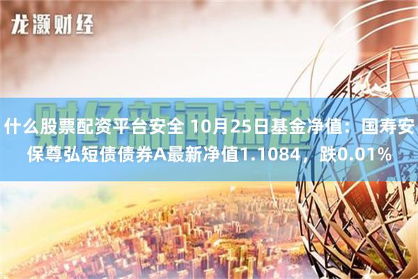 什么股票配资平台安全 10月25日基金净值：国寿安保尊弘短债债券A最新净值1.1084，跌0.01%