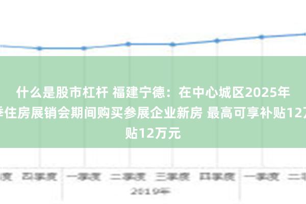 什么是股市杠杆 福建宁德：在中心城区2025年春季住房展销会期间购买参展企业新房 最高可享补贴12万元