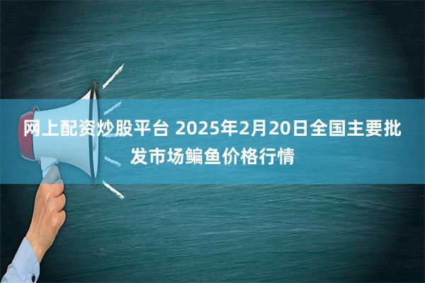 网上配资炒股平台 2025年2月20日全国主要批发市场鳊鱼价格行情